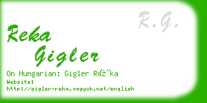 reka gigler business card